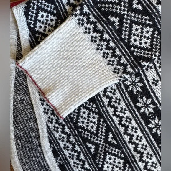 EDDIE BAUER Quarter Zip Nordic Ski/Winter Sweater Size L - Picture 4 of 11